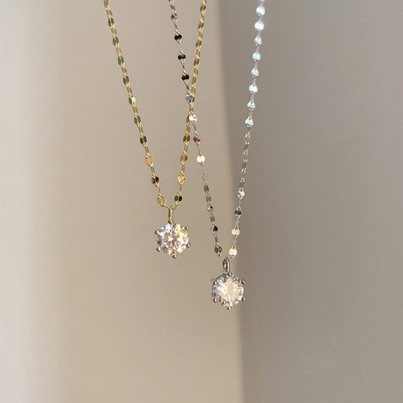 #NEW 925 Sterling Silver 2CT Solitaire Diamond Necklace - Picture 6 of 15